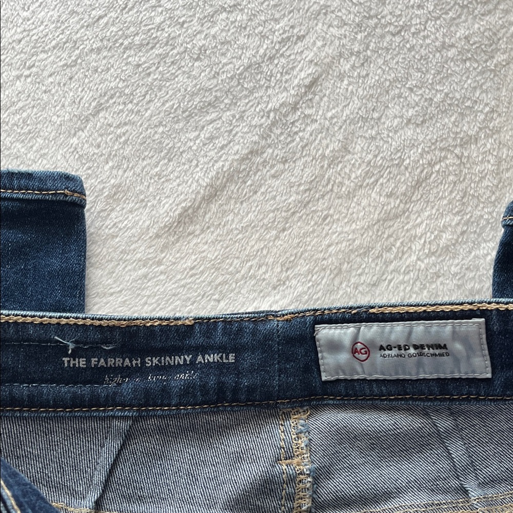 AG Adriano Goldschmied Dark Blue Skinny Jeans - Picture 2 of 7